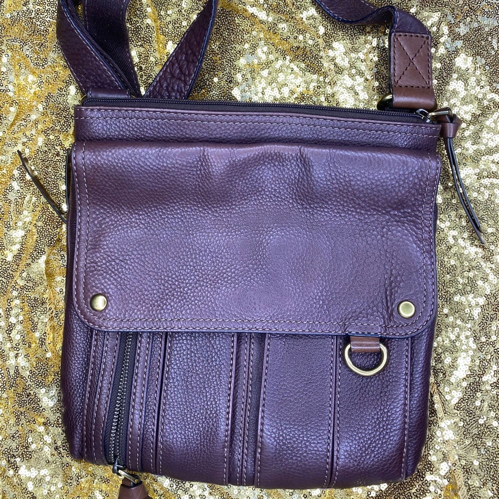 Brown Leather Fossil Crossbody